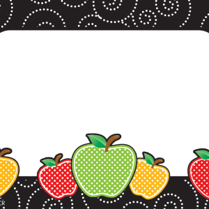 Distintivo adhesivo manzanas manchadas (36 uds)(6,35 x 7,62 cm) (TCR2143)