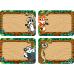 Distintivo adhesivo diseño guarda bosque (36uds) (TCR3472)