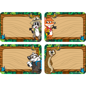 Distintivo adhesivo diseño guarda bosque (36uds) (TCR3472)