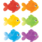 Distintivos peces de colores / Colorful Fish Accents (30 uds) (TCR3549)