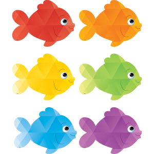 Distintivos peces de colores / Colorful Fish Accents (30 uds) (TCR3549)
