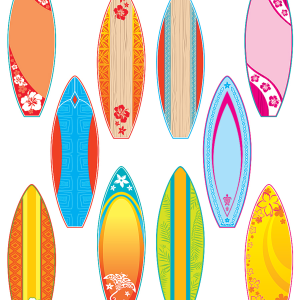Distintivos de imágenes tablas de surf (36 uds) (TCR4586)