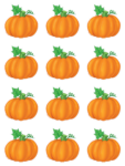 Distintivo pequeño calabazas (30 uds) (TCR5129)