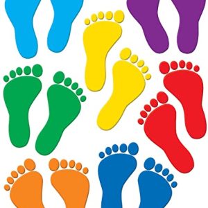 Distintivos de imágenes huellas humanas (30 uds) (TCR5115)