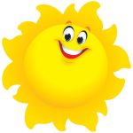 Distintivos pequeños soles (36 uds) (T10513)