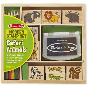 Juego de sellos de madera - Safari Animals (MD8786)