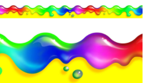 Borde de pizarra arco iris / Rainbow gel (10,89 metros) (T92138)