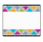 Distintivos adhesivos triangulos (36 uds) (T68128)