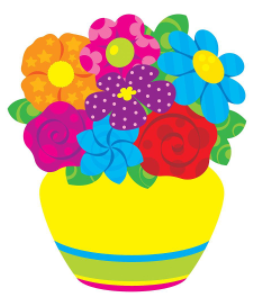 Recortes de imágenes maceta con flores (T10077)