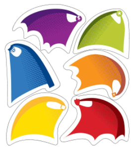 Distintivos pequeños de capas super héroes (CD120188)