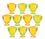 Distintivos de imágenes copa trofeo (30 uds) (TCR4569)