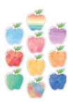 Distintivos de imágenes manzanas colores (30 uds) (TCR5611)