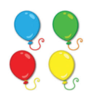 Distintivos pequeños Globos (36 uds) (CD120198)