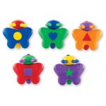 Juego de formas geométricas de mariposas - Snap-n-Learn (15 piezas) (LER6702)