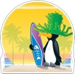 Figura ambos lados diseño Surf (CD188030)