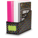Organizador de libros negro puntos de colores (TCR20784)