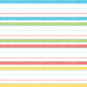 Líneas de caligrafía (64 unidades de 7,62 x 49,53cm) [TCR20875]