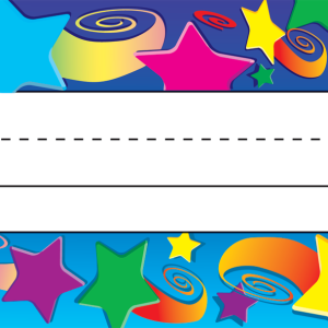 Línea para nombre diseño estrellas [TCR4065]