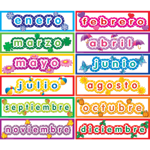 Tarjetas de meses del año en español (TCR4487)