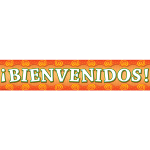 Banner de Bienvenidos anaranjado (Esp) (TCR4857)