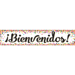 Banner de Bienvenidos confetti (Esp)(TCR5324)