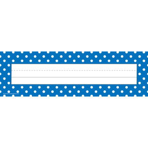 Línea para nombre Blue Polka Dots [TCR5633]