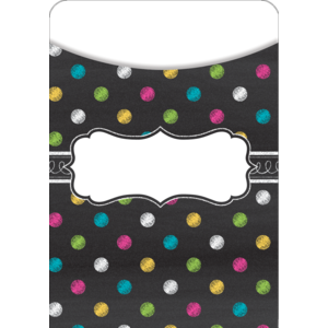 Sobre diseño negro puntos de colores (TCR5657)