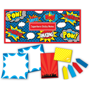 Set de notas adhesivas diseño Super heroes (TCR5664)