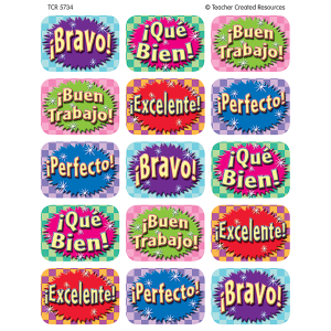 Calcomanías buen trabajo (ESP)(Stickers) (TCR5734)