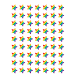Calcomonias estrellas arcoiris (TCR5798)