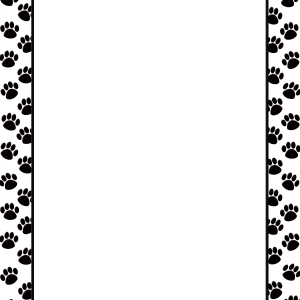 Afiche huellas perro (puerta)(43x56cm) (TCR7699)