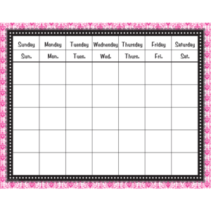 Afiche planificador mensual grande Parisino (71x56cm)(ING) (TCR77158)