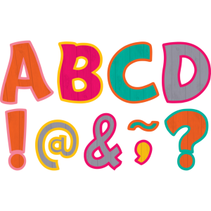 Letras, números y signos de puntuación magneticas para construir textos - tropical punch (TCR77179)