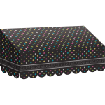 Toldo decorativo negro con puntos de colores (TCR77184)