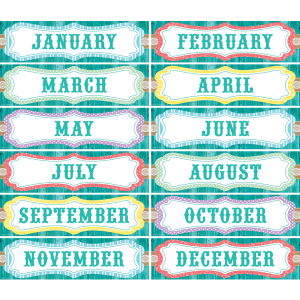 Minimural de los meses del año (ingles) (TCR77193)