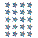 Calcomanias de estrellas Iridescent (120 stickers) (TCR8705)