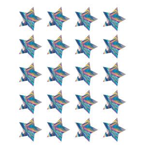 Calcomanias de estrellas Iridescent (120 stickers) (TCR8705)