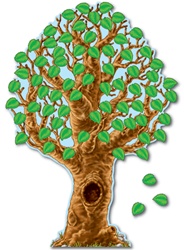 Mural (pasalista)  de arbol realista (CD110007)