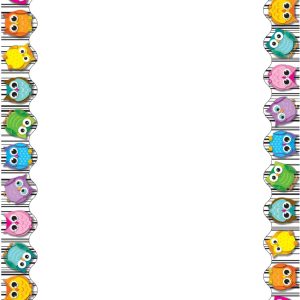 Hojas para imprimir búhos de colores (CD118117)