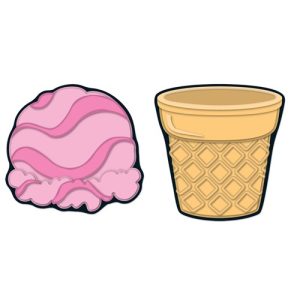 Distintivos cono y helados (CD120089)