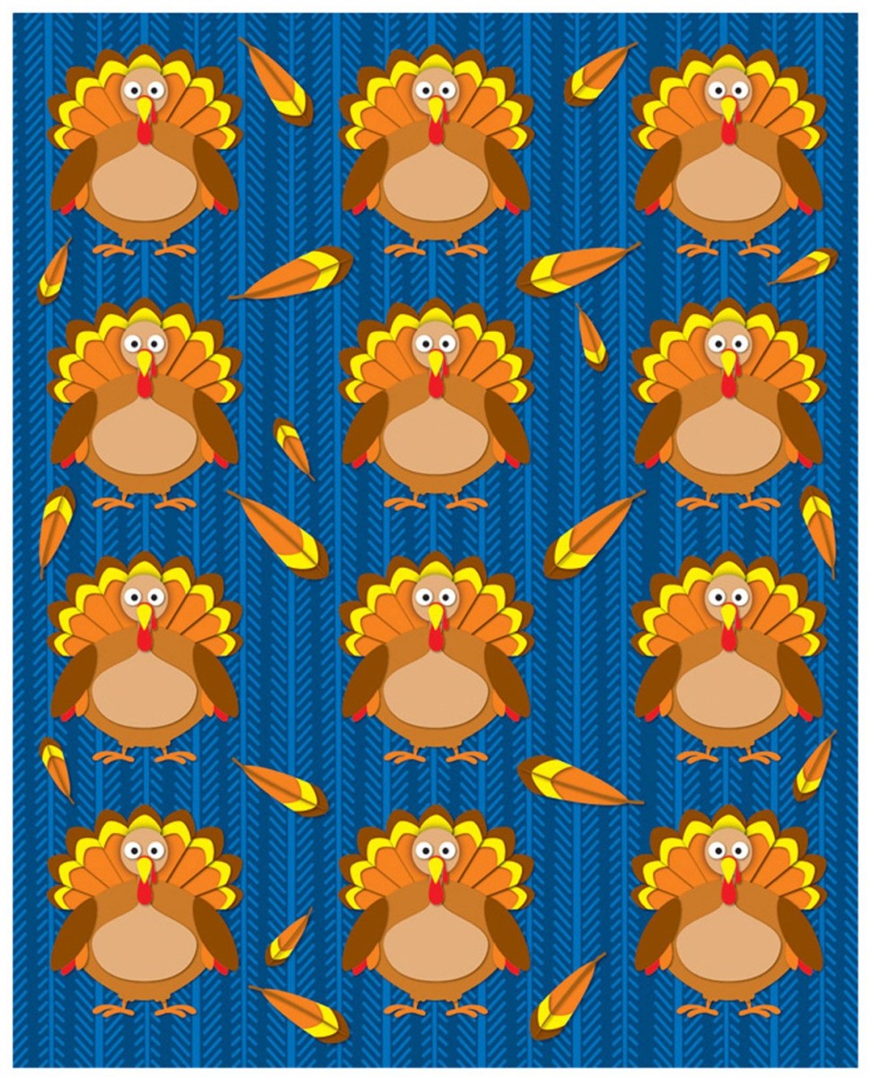 Calcomanías pavos (72 Stickers) (CD168017)