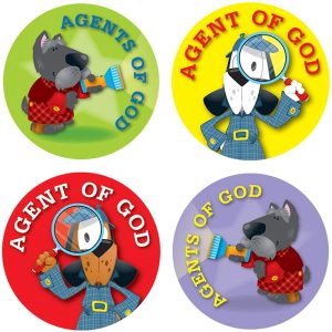 Calcomanías Agentes de Dios (6 diseños, 72 Stickers) (CD168161)