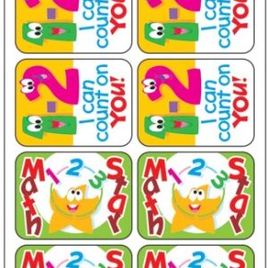 Calcomanías diversión Matemáticas (ING)(100 Stickers) (T47086)