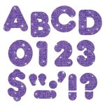 Letras, números y símbolos para rotular, morado (T1618)