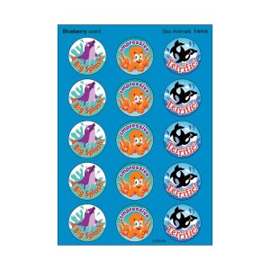 Calcomanías animales del mar con mensajes positivos (ING)(Stickers) (T6416)