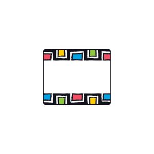 Distintivo adhesivo diseño cuadros (T68120)