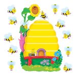 Mural  (pasalista) panal de abejas Buzzy Beehive (T8077)