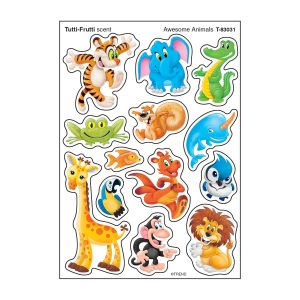 Calcomanías animales (13 diseños, 52 stickers) (T83031)