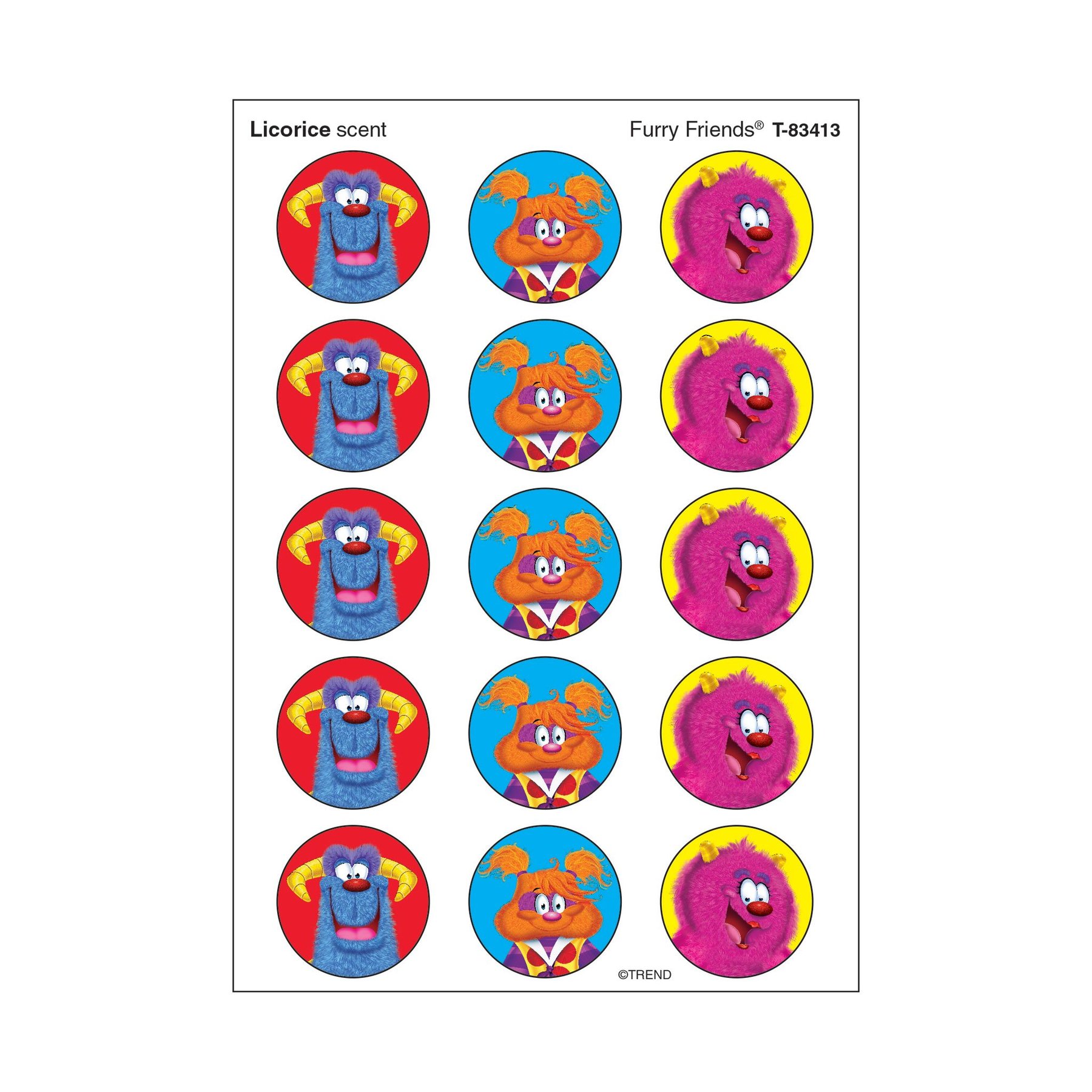 Calcomanias de monstruos con olor (T83413)