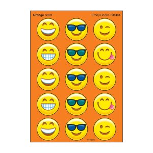 Calcomanías caritas emoji, aroma naranja (Stickers) (T83433)